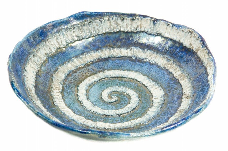 Centrotavola ceramica raku, pezzo unico