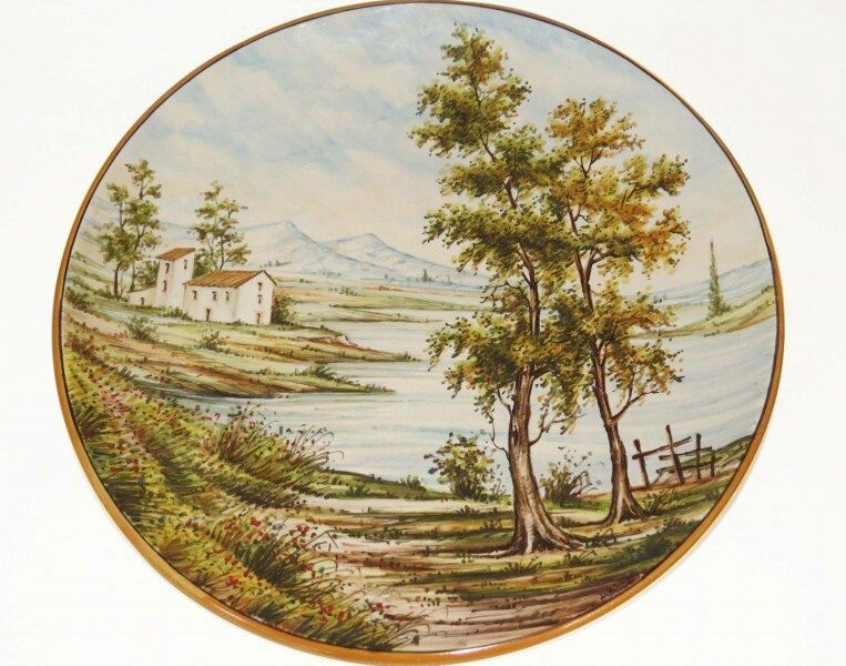 Piatto in ceramica Abruzzo dipinto a mano, Ceramiche Liberati