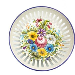 Ceramic fruit bowl or pocket emptier Fioraccio, Ceramiche Liberati