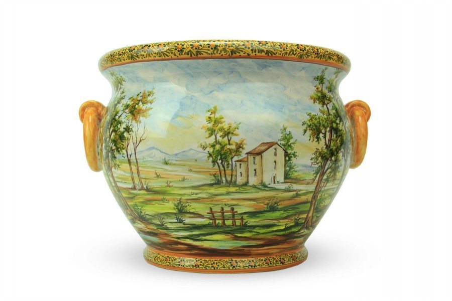 Acquista online Vaso grande in ceramica italiana Paesaggio - Liberati
