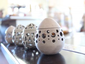 Uova decorative in ceramica Ceramiche Liberati