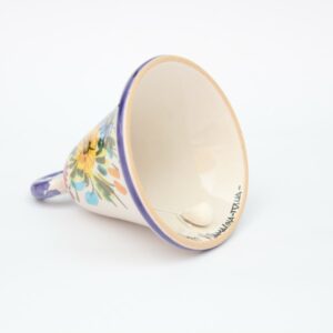 Campanella in ceramica artigianale decoro Fioraccio