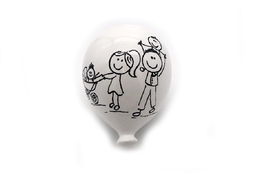 Poggiamestoli Personalizzato in Ceramica Dipinto a Mano con Palloncino a  Cuore - Idea Regalo Mamma o Nonna