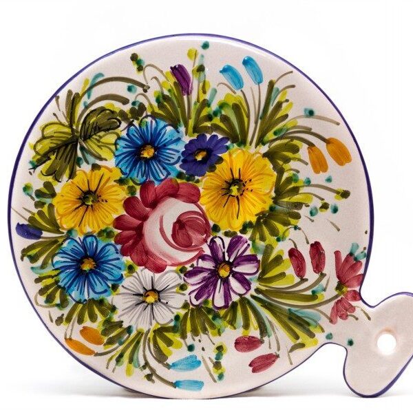 Tagliere o sottopentola in ceramica - Fioraccio
