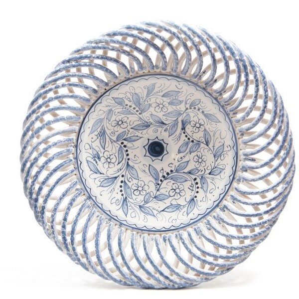 CENTROTAVOLA IN CERAMICA INTRECCIO TEATE