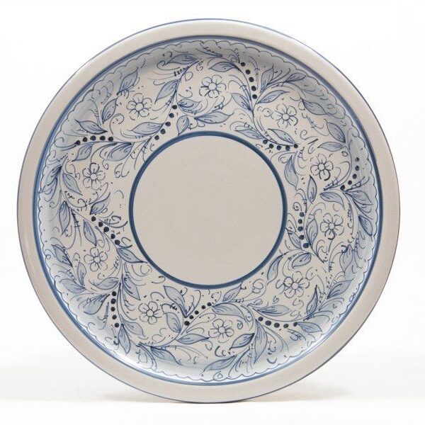 PIATTO TORTA IN CERAMICA DECORO TEATE