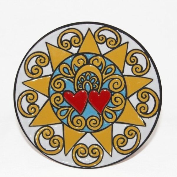 Piatto da muro decoro Presentosa abruzzese D15