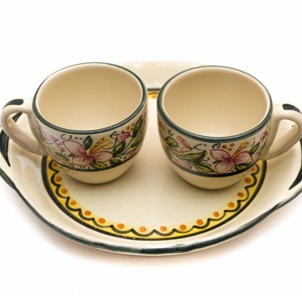 Servizio caffè in ceramica tête-à-tête Orchidea