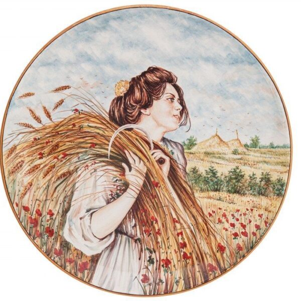 Mietitrice veneta di Cascella piatto in ceramica