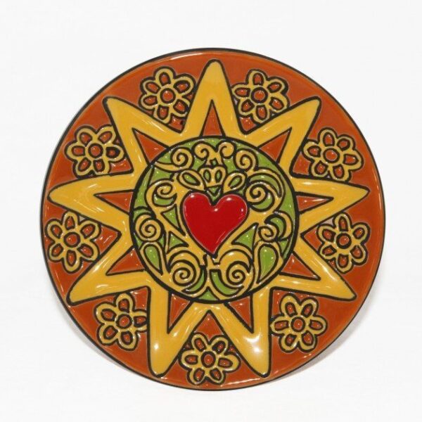 Piatto da muro Presentosa D15 arancione