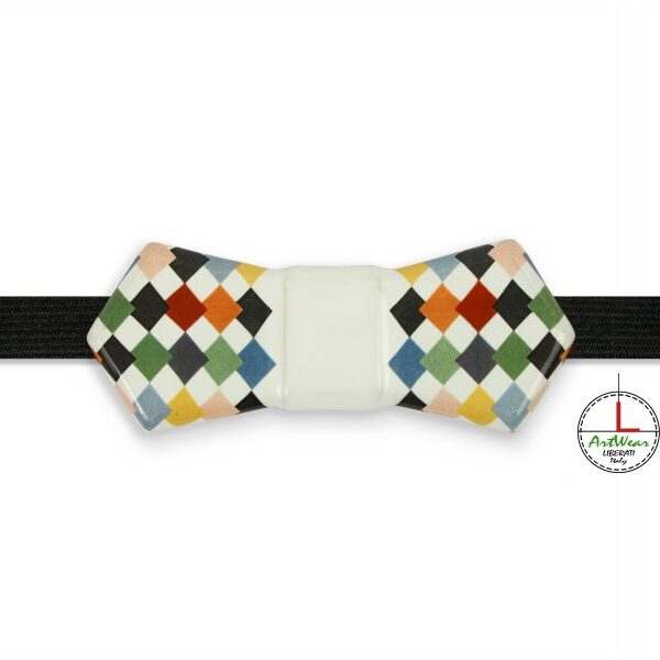 Papillon ceramica modello Evo decoro Scacco Matto