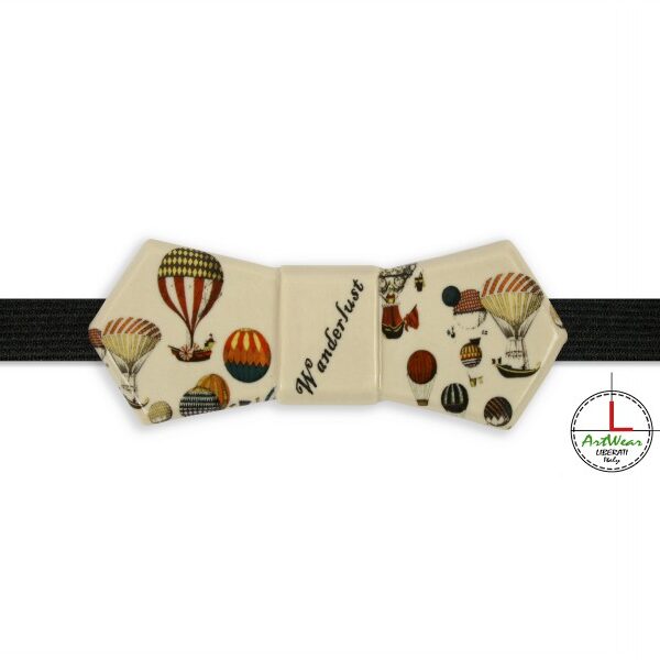 Papillon ceramica modello Evo decoro Wanderlust avorio