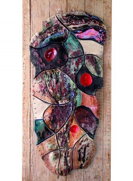 Pannello in ceramica raku mosaico Unità d'Italia