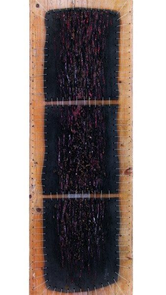 Pannello d'arredo casa raku argilla nera