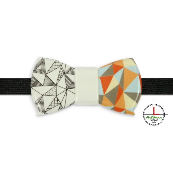 Papillon in ceramica modello Romantico Ipotenusa bicolor