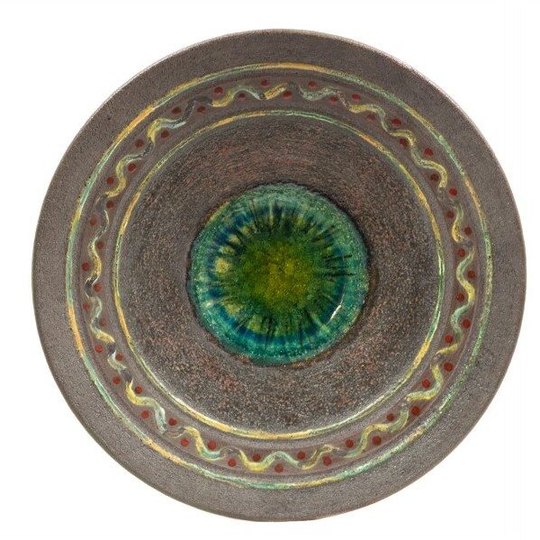 Centrotavola in semirefrattario e cristalli