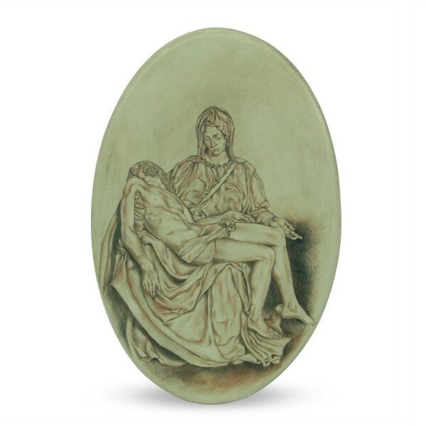 Ovale in ceramica La Pietà di Michelangelo - Iconografia