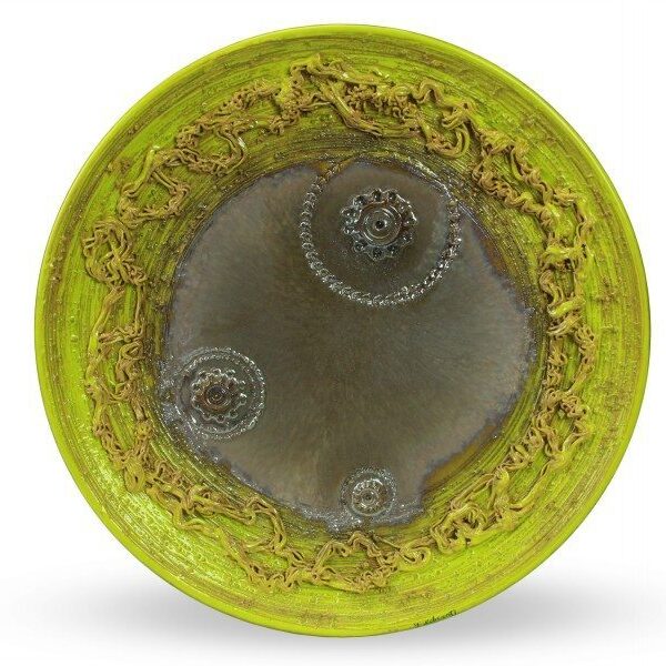 Piatto da muro in ceramica moderna con riflessi