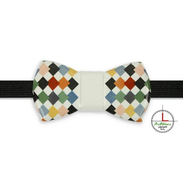 Papillon ceramica modello Romantico decoro Scacco Matto