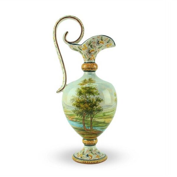 Anfora tradizionale in ceramica Paesaggio, 38 cm