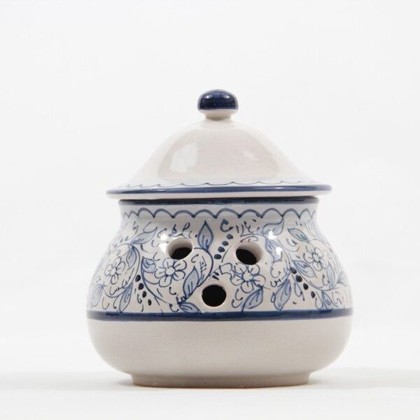 Barattolo porta aglio in ceramica teate