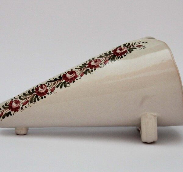 Portarrosticini fascia rose in ceramica artigianale