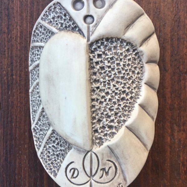 Etichetta in ceramica cuore semplice