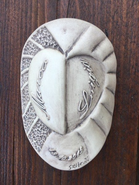 Etichetta in ceramica cuore