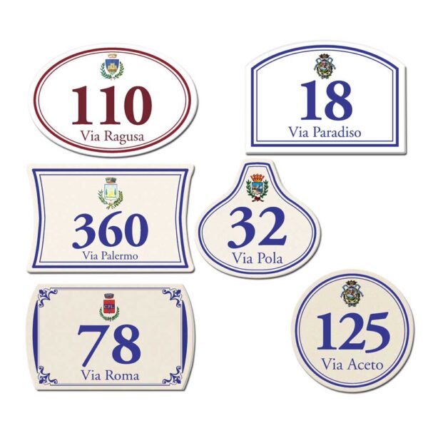 Numerazione civica e araldica