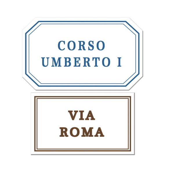 Numerazione civica e araldica