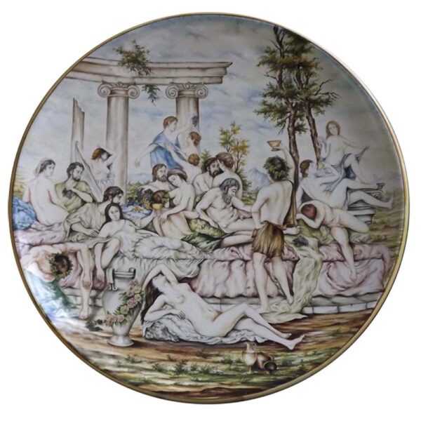 Piatto ø 60 cm - Scena Mitologica