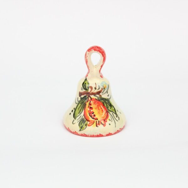 Magnete campanella con decoro Melograno dipinto a mano