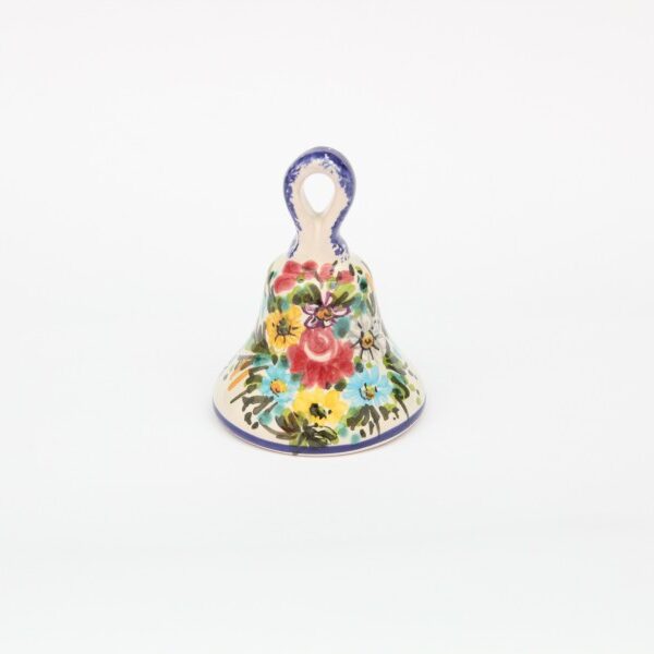 Magnete campanella con decoro Fioraccio dipinto a mano