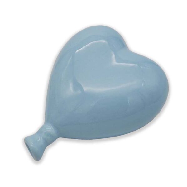 Palloncino a cuore in ceramica Celeste