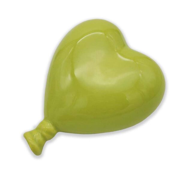 Palloncino a cuore in ceramica Verde Lime