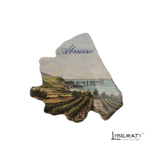 Magnete souvenir in ceramica costa dei Trabocchi