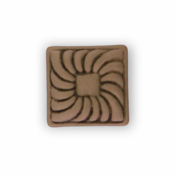 Pomello in porcellana modello Iris quadrato anticato