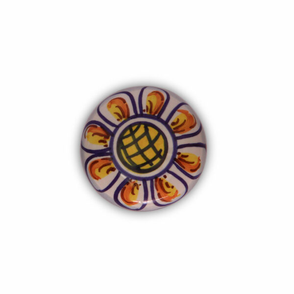 Pomello in maiolica modello Gaia dipinto a mano