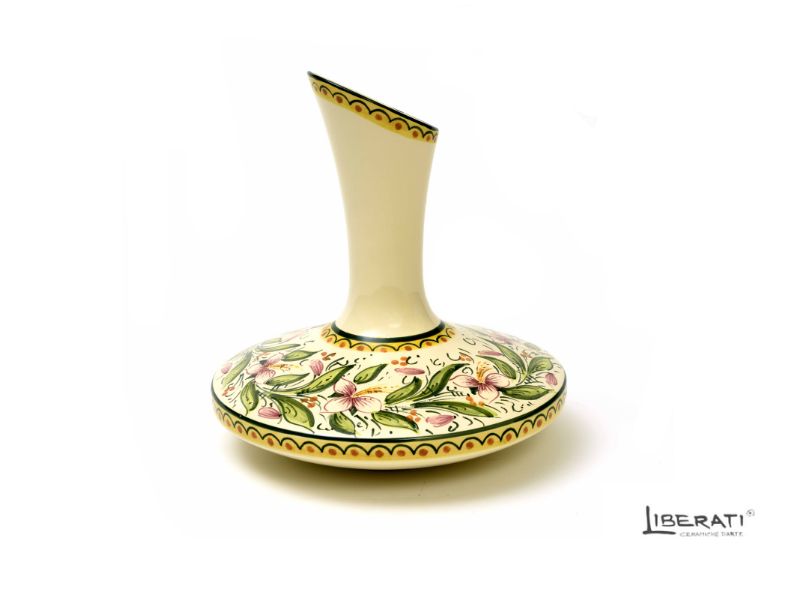Decanter orchidea in ceramica