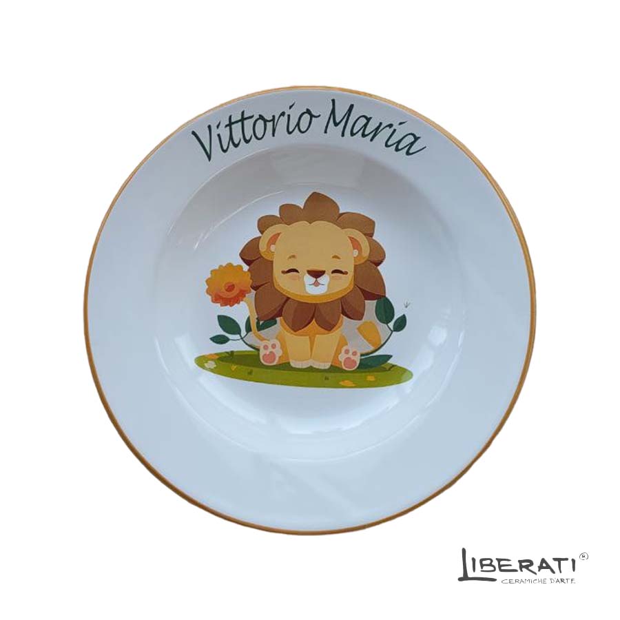 Set Pappa in ceramica Leoncino