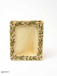 Portafoto grande in ceramica orchidea