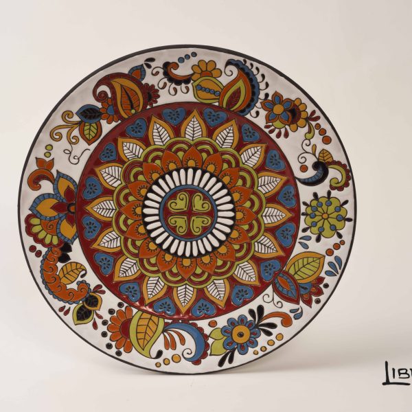 Piatto da muro in ceramica Loto