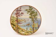 Piatto da Muro in Ceramica Paesaggio - 35 cm