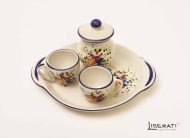 Servizio caffè in ceramica tete-a-tete Rosaspina