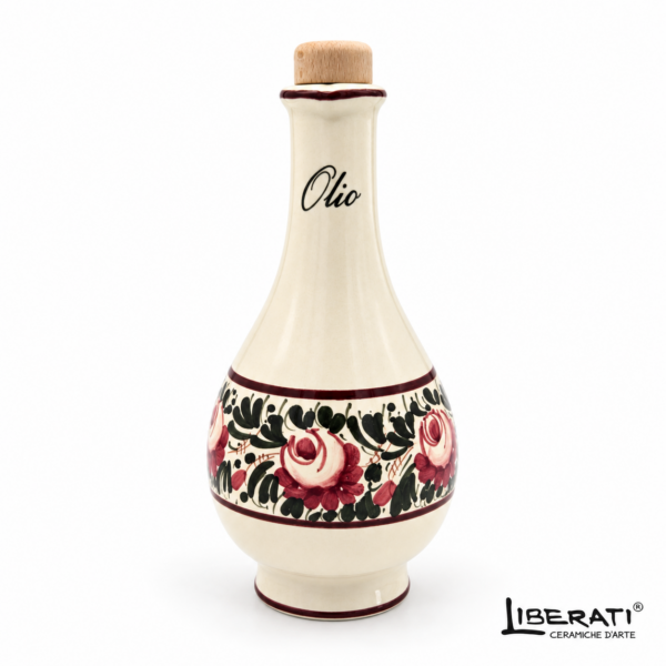 Oliera in ceramica Fascia rose modello Firenze