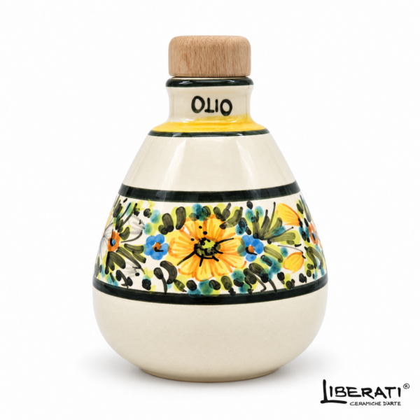 Oliera in ceramica Margherite modello Palermo