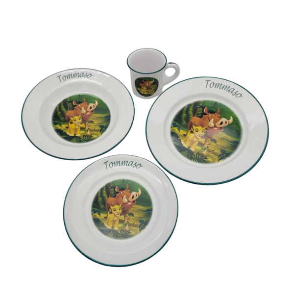 Set Pappa in ceramica Re Leone