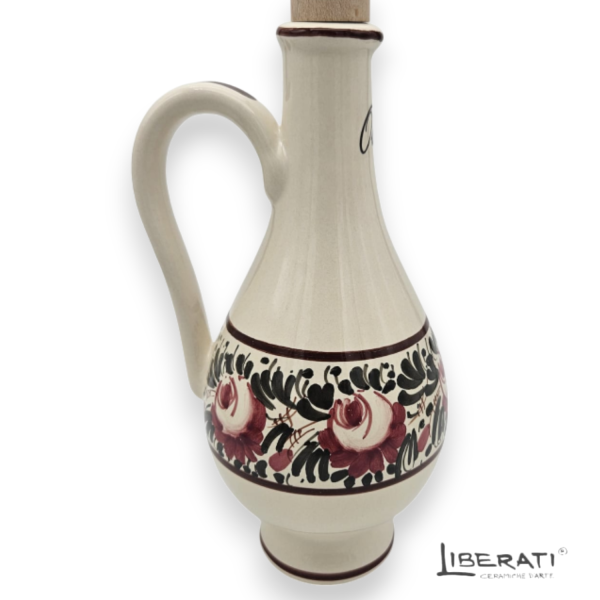 Oliera in ceramica Fascia rose modello Genova