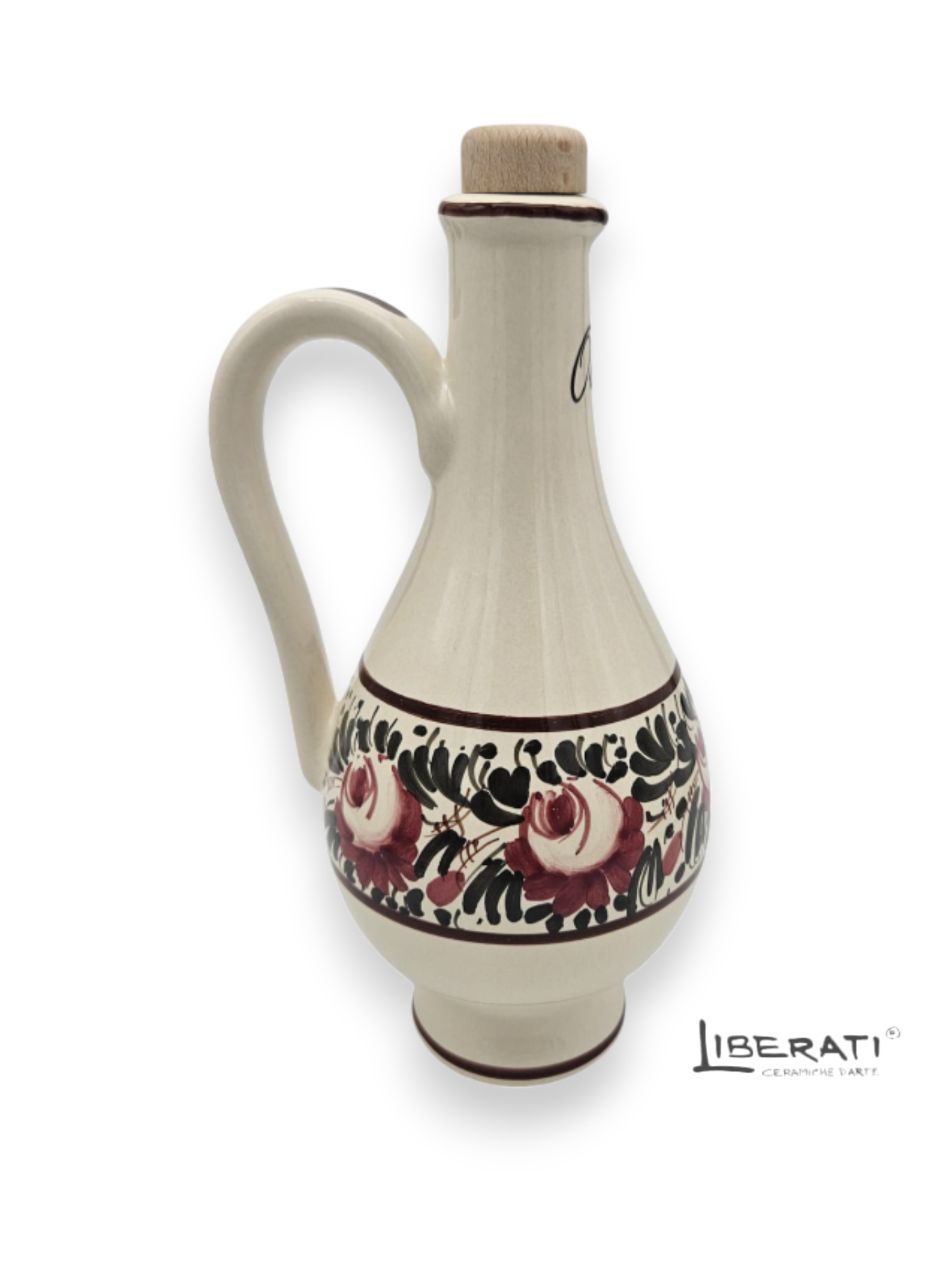 Oliera in ceramica Fascia rose modello Genova