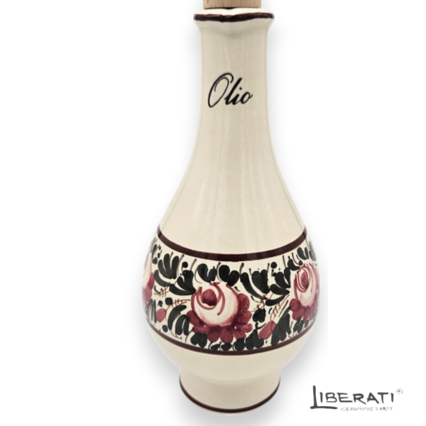 Oliera in ceramica Fascia rose modello Firenze